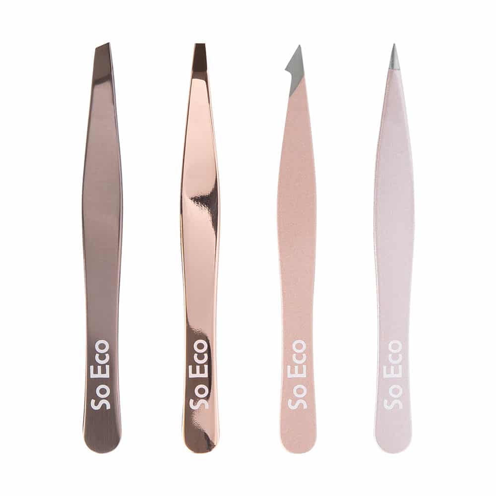So Eco 4 Piece Tweezer Set – Rose Gold - image 3
