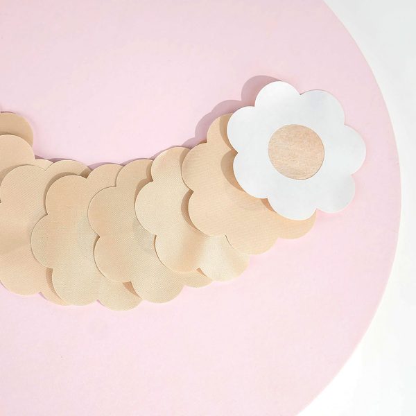 Brushworks Nude Satin Nipple Covers – 4 Pairs — alternate view