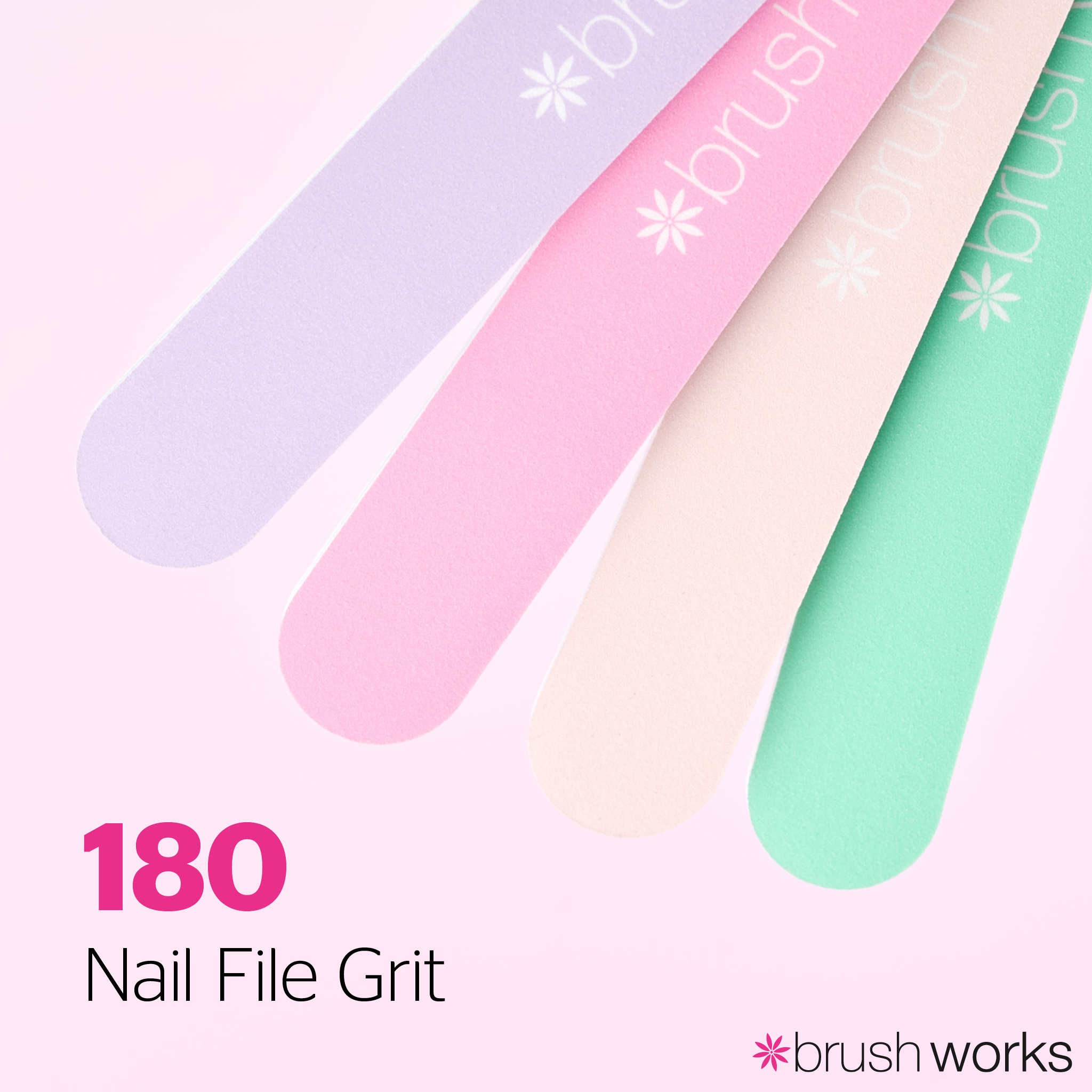 Brushworks Pastel Coloured Nail Files – 4 Pack - image 4