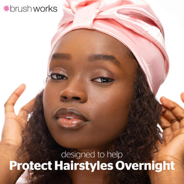 Brushworks Satin Hair Turban — alternate view