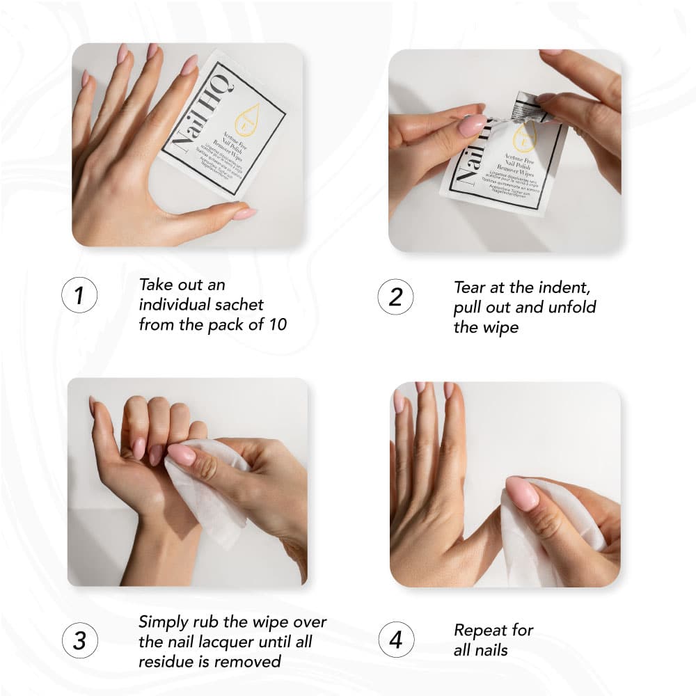 Nail HQ Acetone Free Nail Polish Remover Wipes - image 3