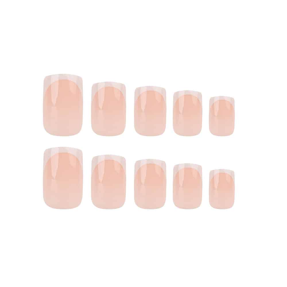 Nail HQ Square Elegant French Tip Nails (24 Pieces) - image 5