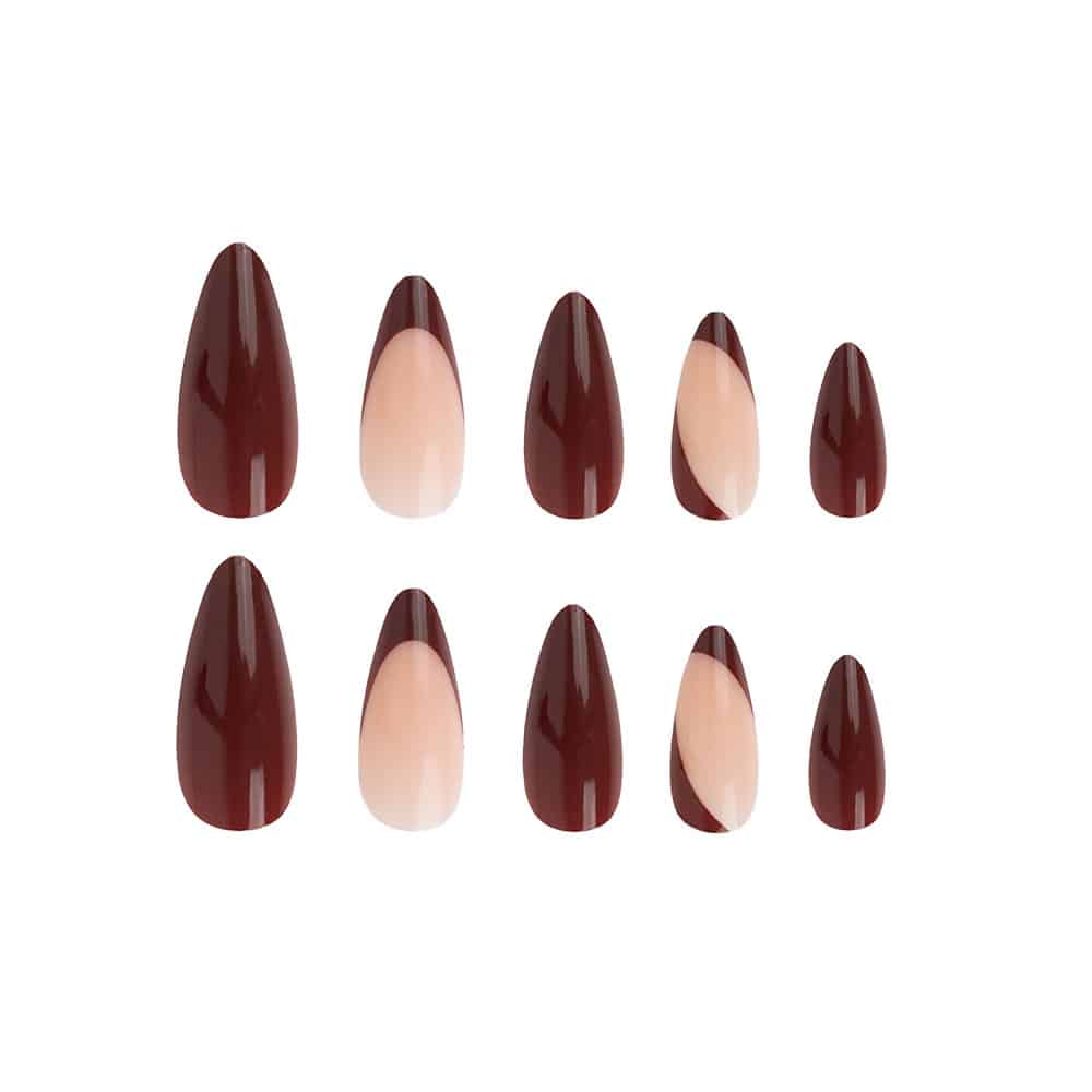 Nail HQ Almond Chocolate Envy Nails (24 Pieces) - image 4