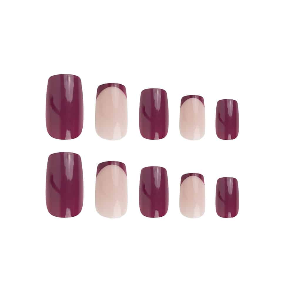 Nail HQ Square Pretty In Plum Nails (24 Pieces) - image 4