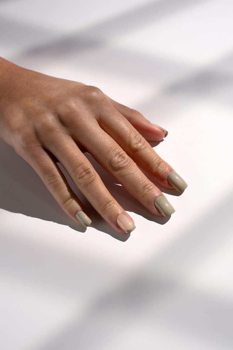 Nail HQ Utterly Olive Square Nails MS