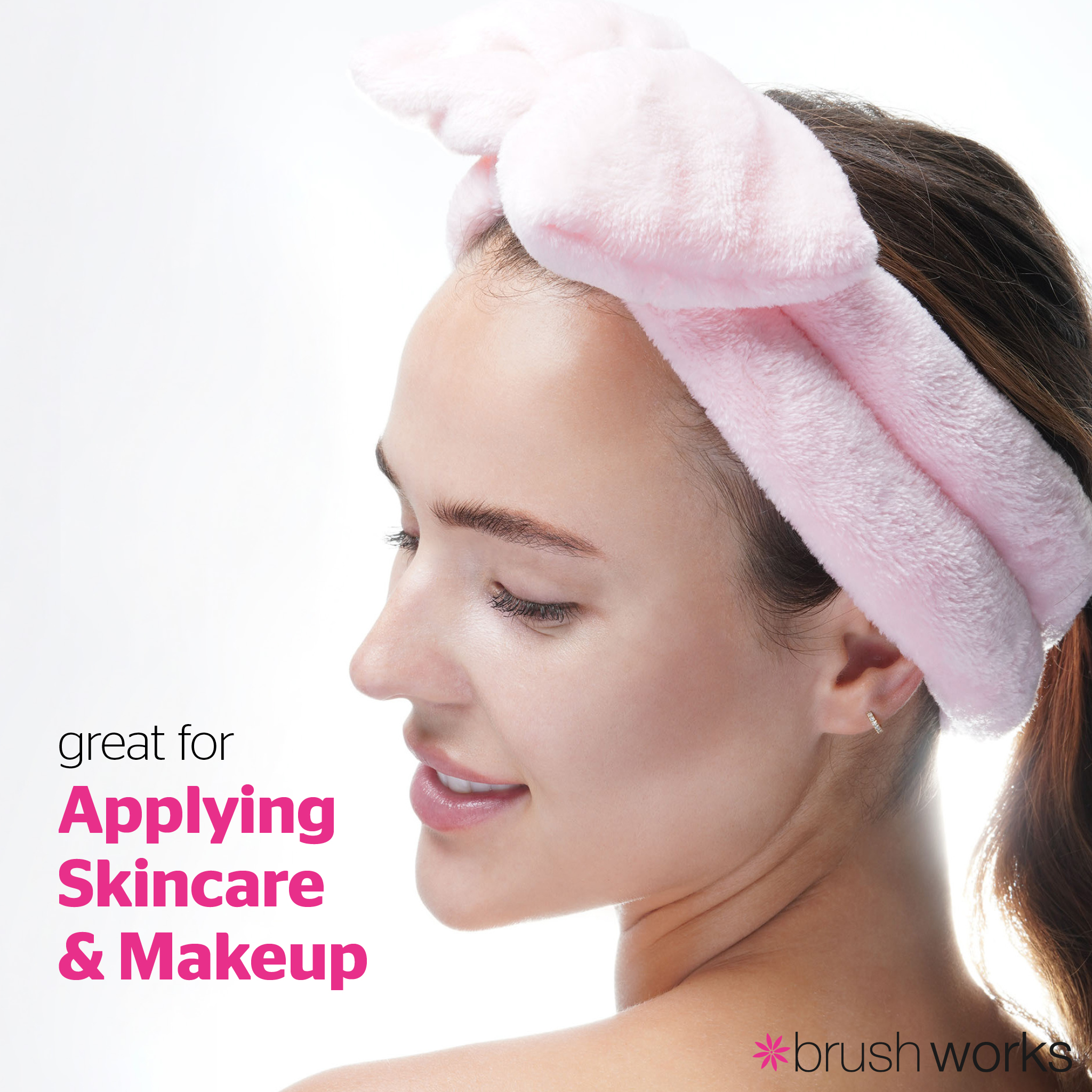Brushworks Makeup Headband – Pink - image 3