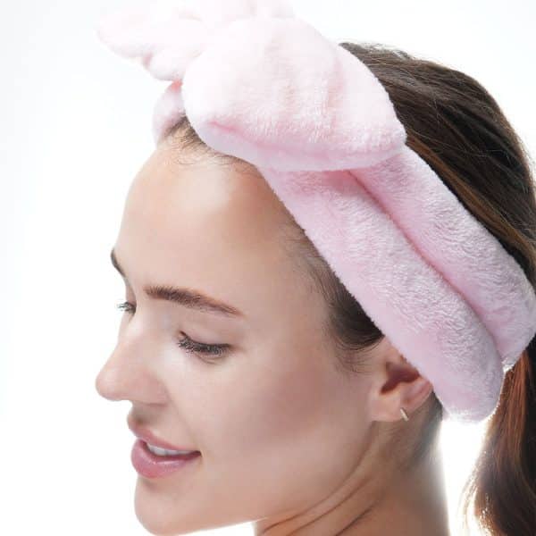Brushworks Makeup Headband – Pink — alternate view