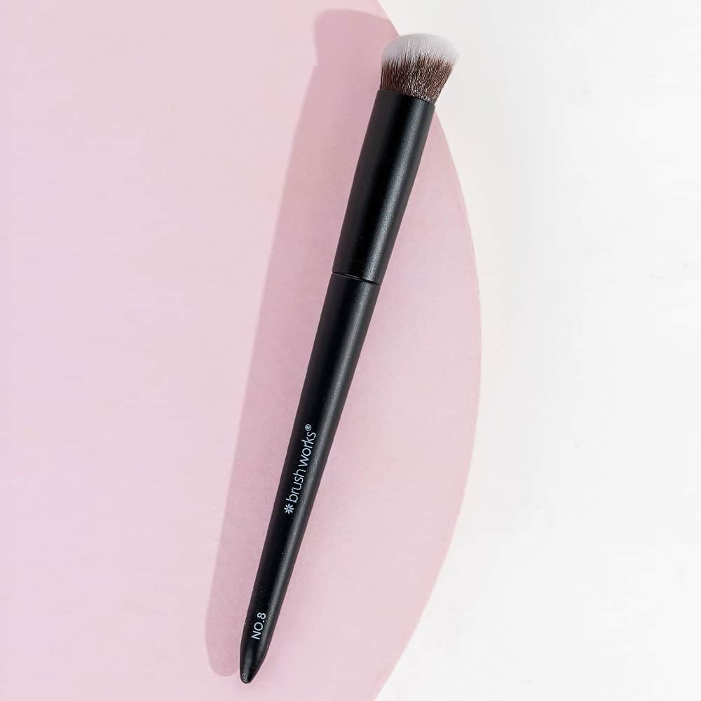 Brushworks No. 8 Precise Angled Concealer Buffing Brush - image 4