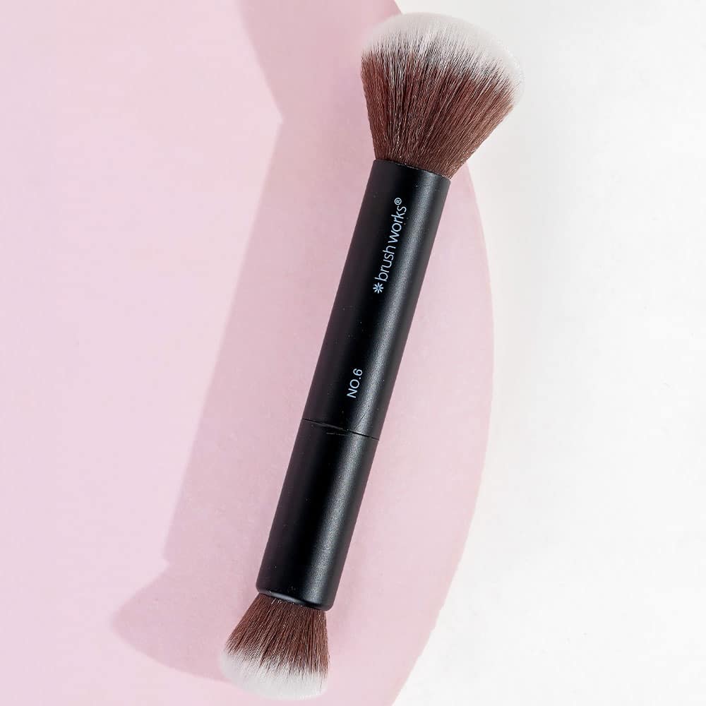 Brushworks No. 6 Double Ended Powder and Buff Brush - image 4