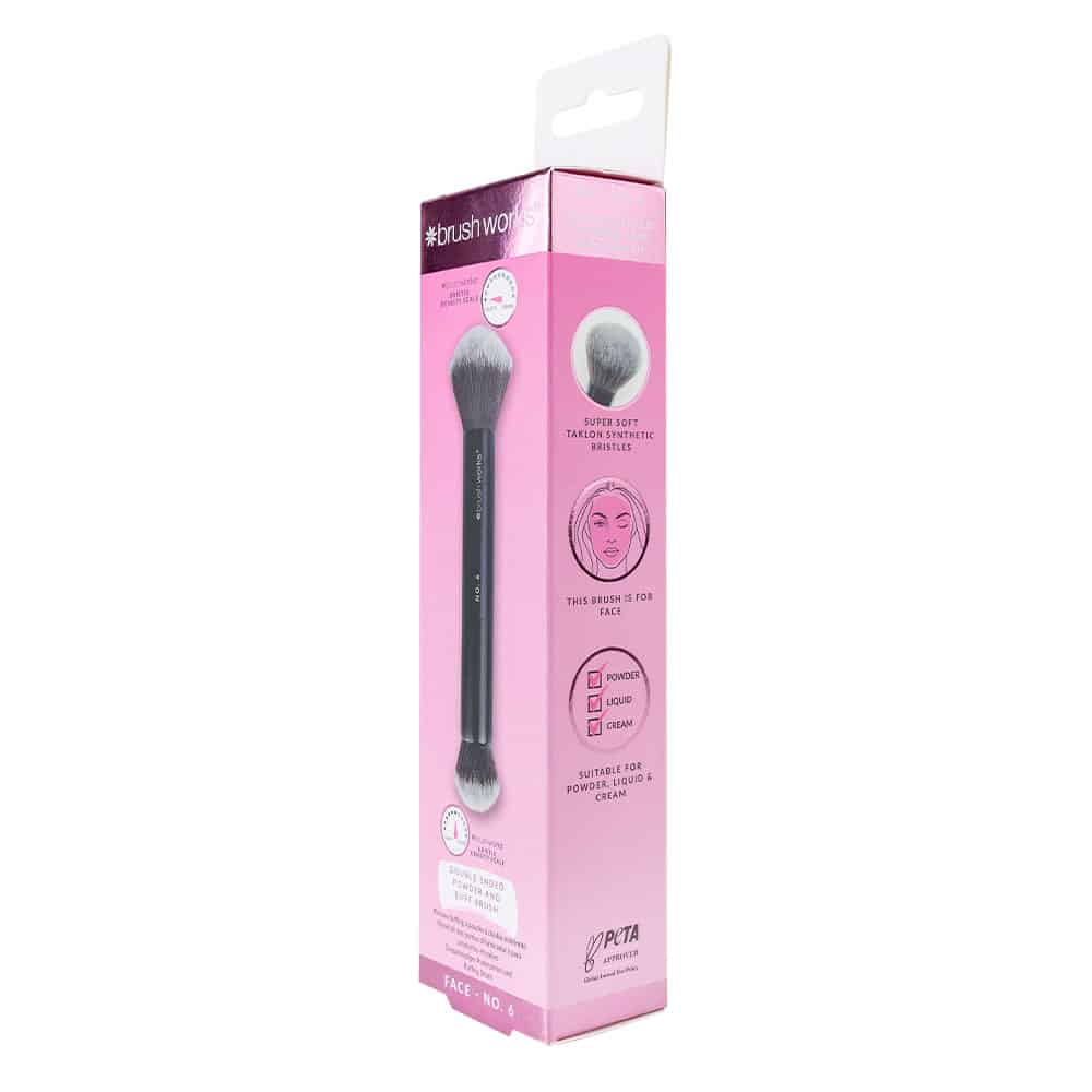 Brushworks No. 6 Double Ended Powder and Buff Brush - image 5