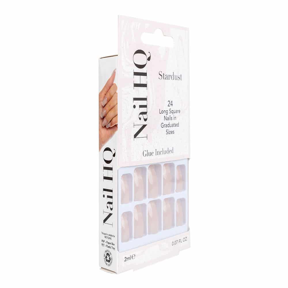 Nail HQ Square Stardust Cat Eye Nails (24 Pieces) - image 3