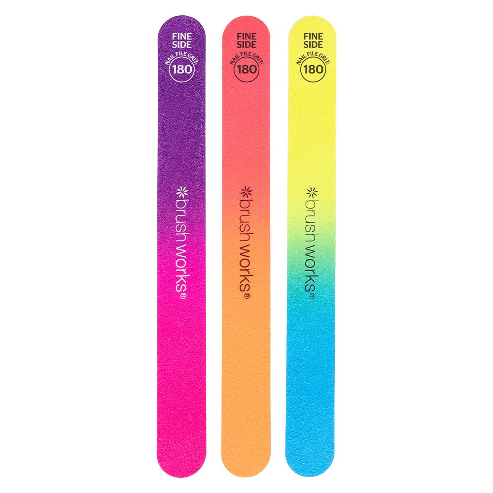 Brushworks Neon Nail Files – 3 Pack - image 6