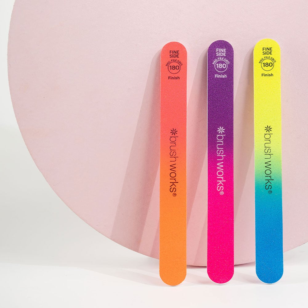Brushworks Neon Nail Files – 3 Pack - image 3