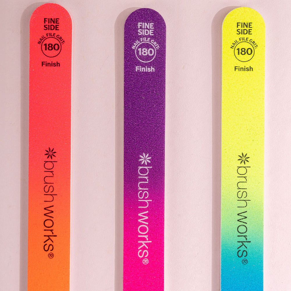 Brushworks Neon Nail Files – 3 Pack - image 4