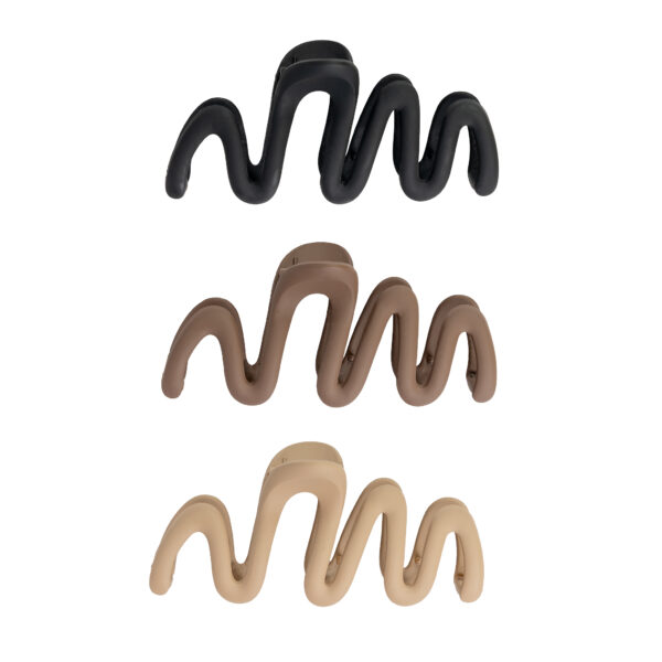 Brushworks Wave Claw Clips – 3 Pack — alternate view