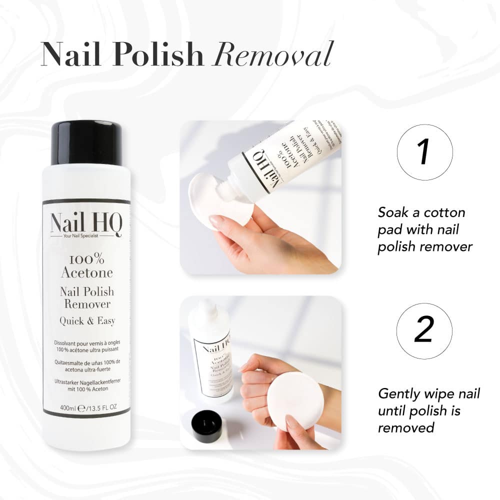 Nail HQ 100% Acetone Nail Polish Remover – 400ml - image 3