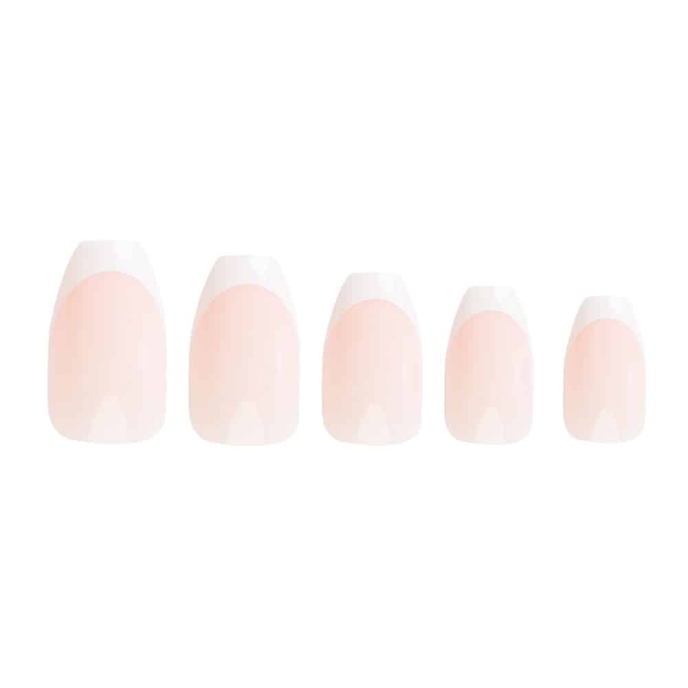 Nail HQ Coffin Glossy French Nails (24 Pieces) - image 5