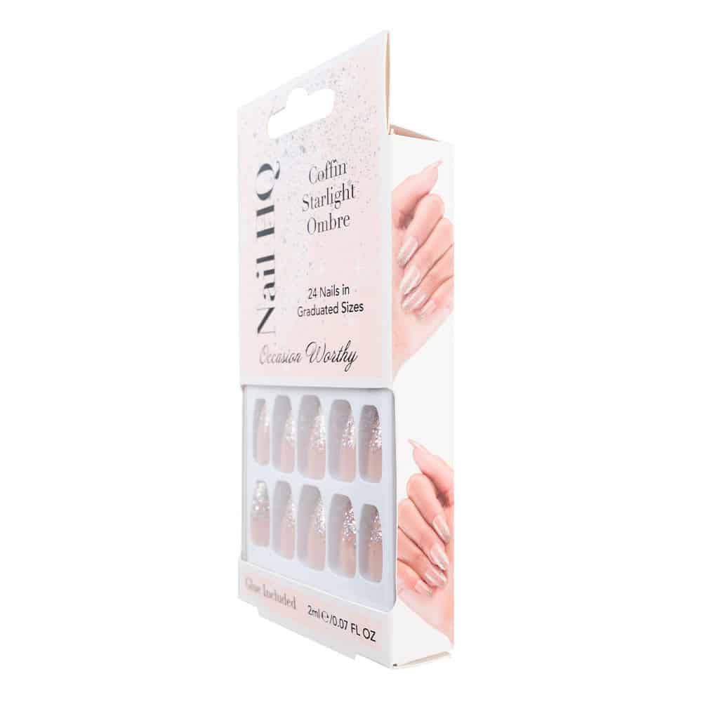 Nail HQ Coffin Starlight Ombre Nails (24 Pieces) - image 4