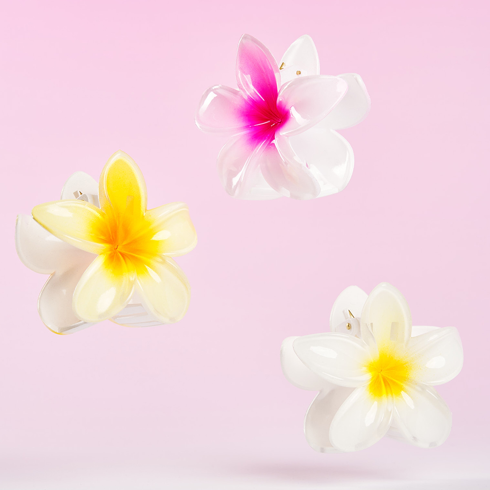 Brushworks Tropical Flower Claw Clips – 3 Pack - image 6