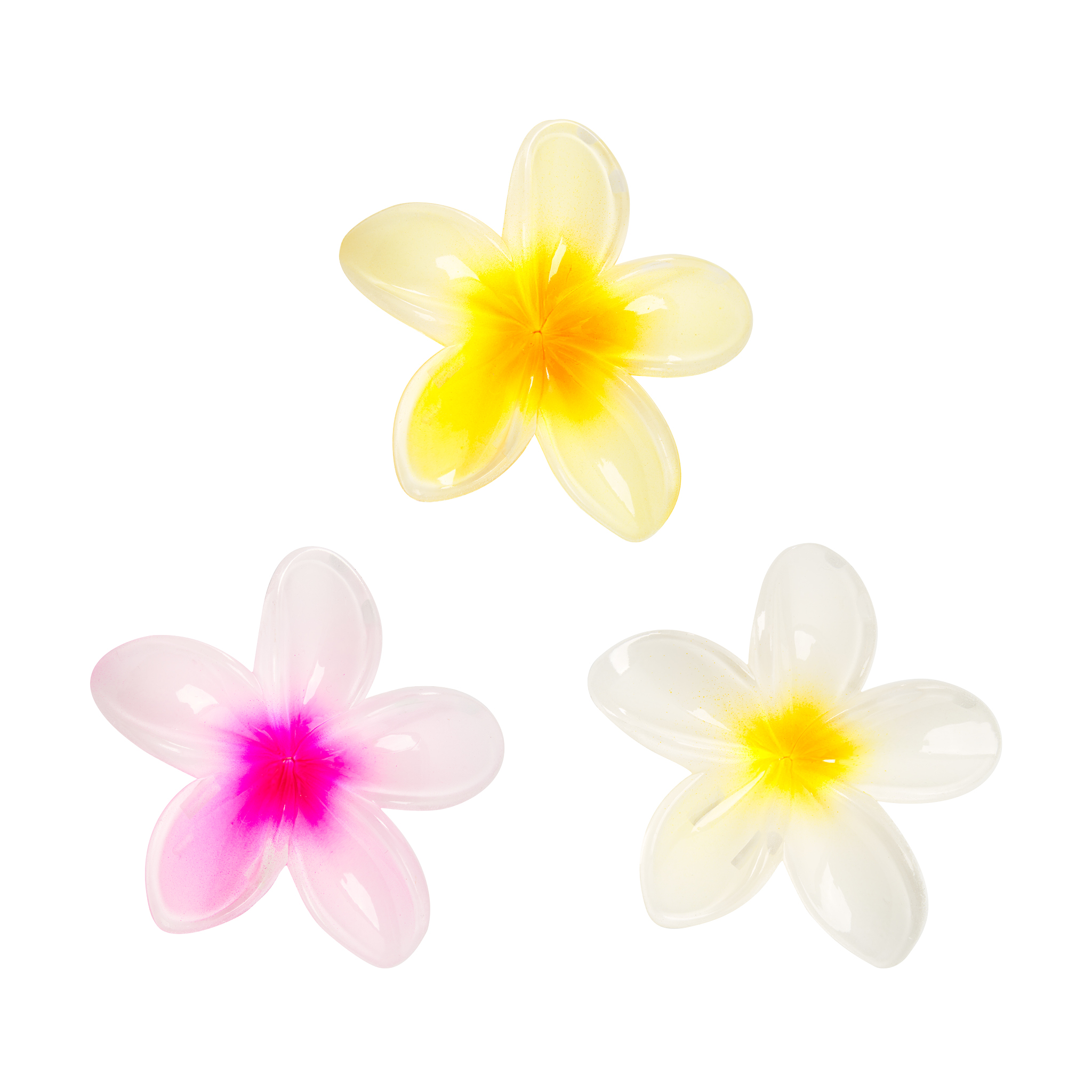 Brushworks Tropical Flower Claw Clips – 3 Pack - image 2