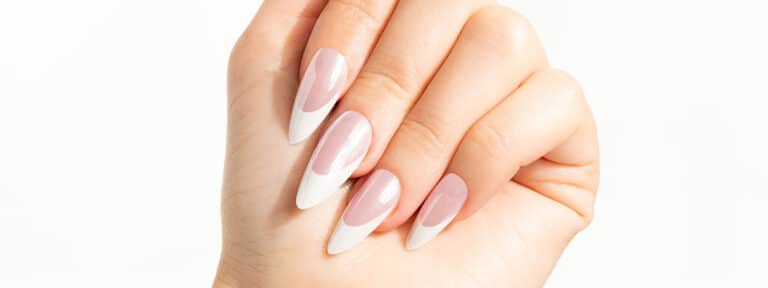 Nail HQ Almond Pink French Glaze Nails MS