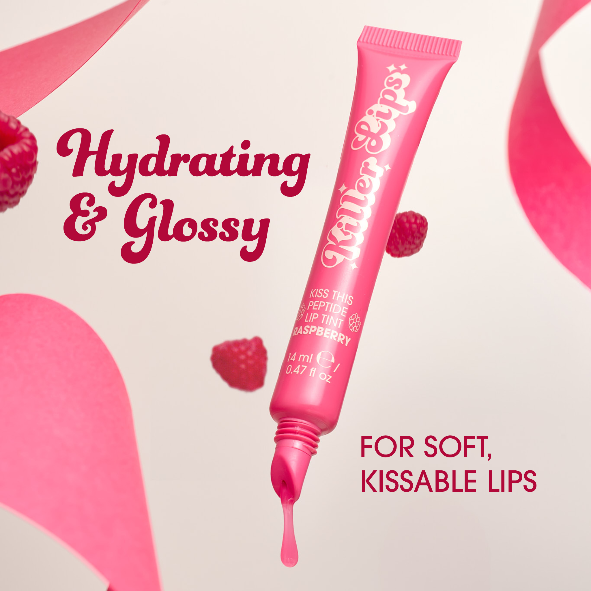 Killer Lips Kiss This Peptide Lip Tint – Raspberry - image 3