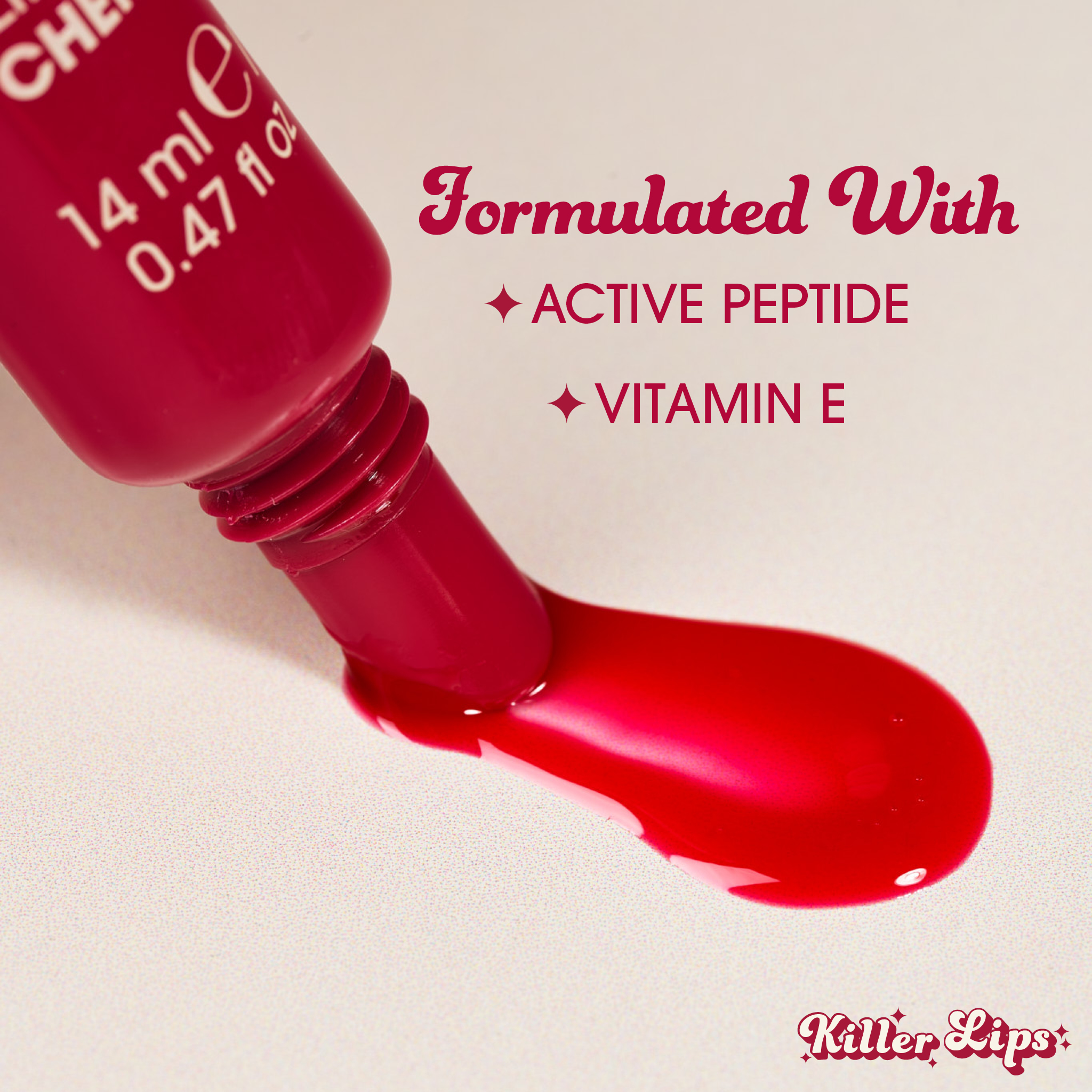 Killer Lips Kiss This Peptide Lip Tint – Cherry - image 5