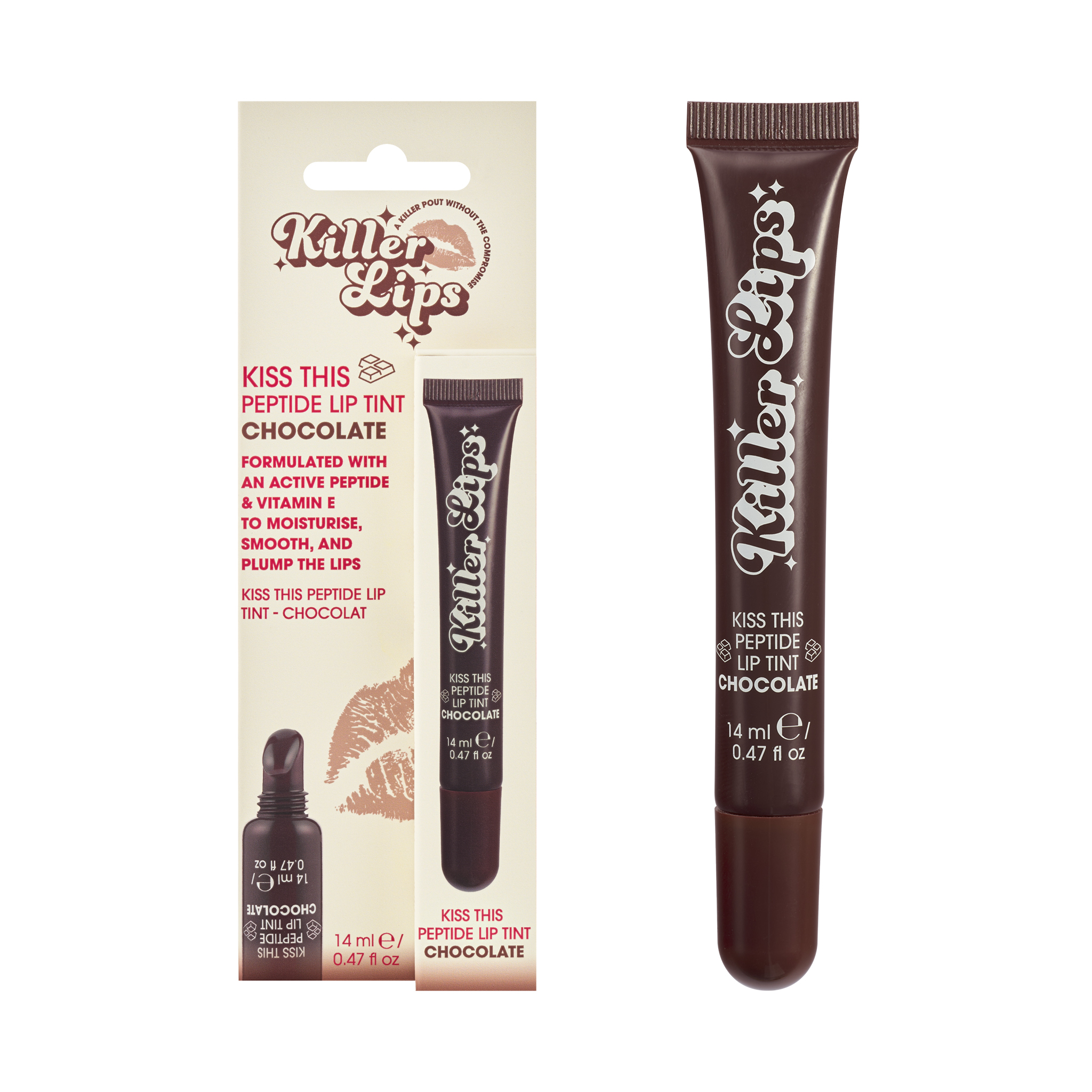 Killer Lips Kiss This Peptide Lip Tint – Chocolate