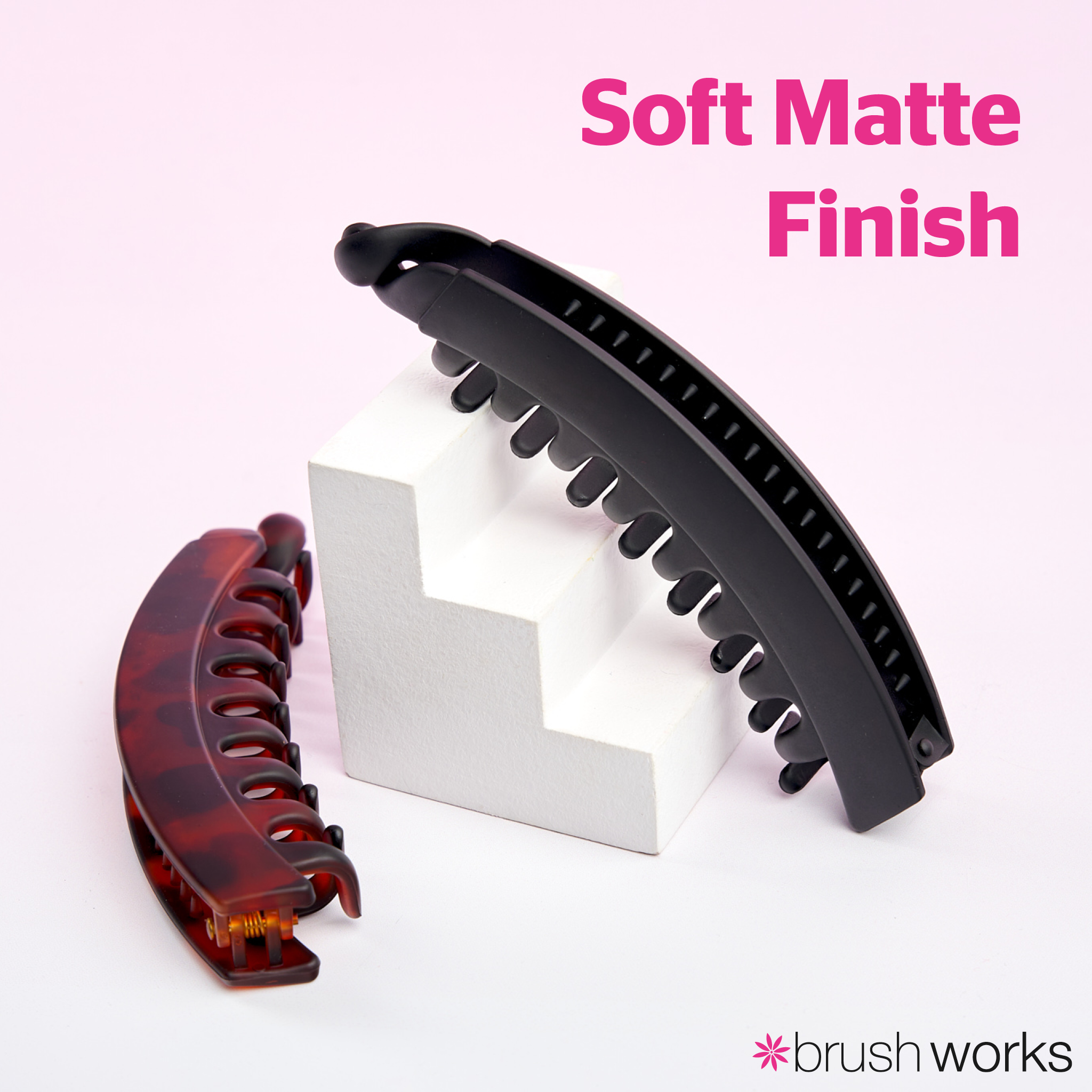 Brushworks Banana Hair Clips – 2 Pack - image 3